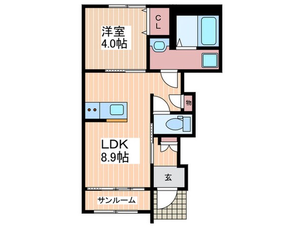 レジデンス廿日市の物件間取画像